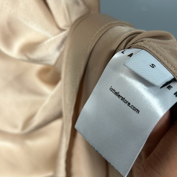 Lattelier Slip Cami Midi Dress Light Camel size small- gently used - Picture 9 of 11